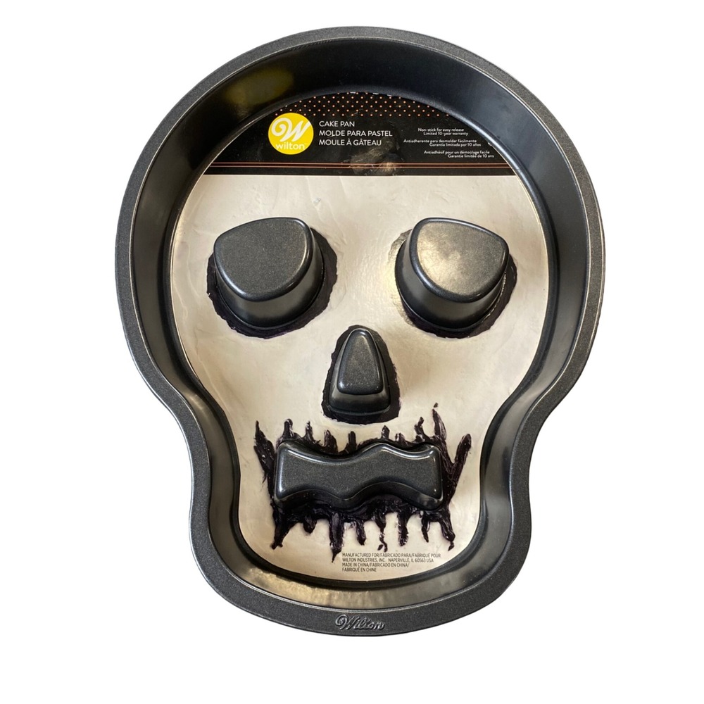 Wilton Skull Cake Pan Nonstick‎ Halloween Baking Mold 12 Inch Original Insert
